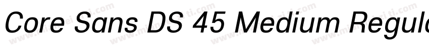 Core Sans DS 45 Medium RegularV字体转换